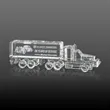 Crystal 18 Wheeler Award 3D | https://www.bestnamebadges.com