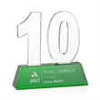 Milestone Optical Award - Green | https://www.bestnamebadges.com