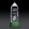 Bloomington on Base 3D - Green | https://www.bestnamebadges.com