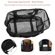 Oversized Mesh Beach Tote Toy Bag | https://www.bestnamebadges.com