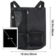 Swim Mesh Beach Drawstring Backpack Bag with Wet Pocket | https://www.bestnamebadges.com