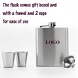 Stainless Steel 7oz Wine Jug Funnel With Two Glass Set | https://www.bestnamebadges.com