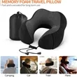 Travel Pillow with Storage Bag and Earplugs | https://www.bestnamebadges.com