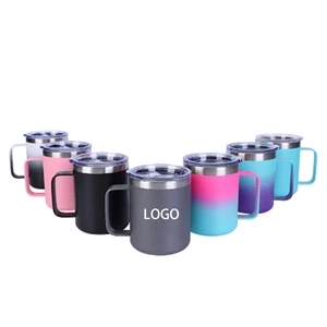 12 oz. Vacuum Stainless Steel Mug with Handle