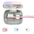 Rechargeable Mini Fan UV Toothbrush Sterilizer Cover | https://www.bestnamebadges.com