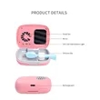 Rechargeable Mini Fan UV Toothbrush Sterilizer Cover | https://www.bestnamebadges.com