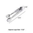 Mini Serving Tongs | https://www.bestnamebadges.com