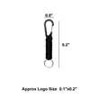 Paracord Keychain with Carabiner | https://www.bestnamebadges.com