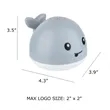 Rechargeable Whale Bath Toy | https://www.bestnamebadges.com