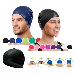 Unisex Silicone Swimming Cap for Adults