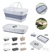 Multifunction Outdoor Folding Picnic Basket With Table | https://www.bestnamebadges.com