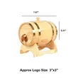 1.5L Whiskey Barrel Dispenser | https://www.bestnamebadges.com