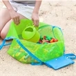 Large Capacity Collapsible Mesh Beach Toy Storage Handbag | https://www.bestnamebadges.com