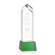 Clarington Award on Base - Green | https://www.bestnamebadges.com