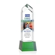 Clarington VividPrint™ Award on Base - Green | https://www.bestnamebadges.com
