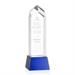 Clarington Award on Base - Blue | https://www.bestnamebadges.com