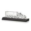 Crystal 18 Wheeler on Base - Black | https://www.bestnamebadges.com