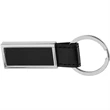 Leather & Metal Rectangular Keychains | https://www.bestnamebadges.com