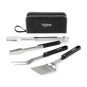 Cuisinart Outdoors® 4-Piece Folding Grill Tool Set | https://www.bestnamebadges.com