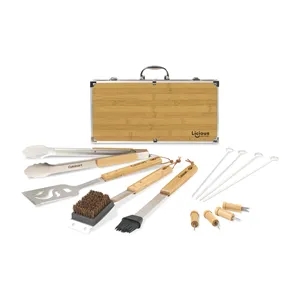 Cuisinart Outdoors® Bamboo 13 PC Grill Tool Set | https://www.bestnamebadges.com