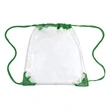 Promotional Clear Drawstring Backpack | https://www.bestnamebadges.com