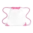 Promotional Clear Drawstring Backpack | https://www.bestnamebadges.com