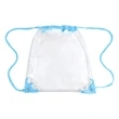 Promotional Clear Drawstring Backpack | https://www.bestnamebadges.com