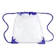 Promotional Clear Drawstring Backpack | https://www.bestnamebadges.com