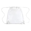 Promotional Clear Drawstring Backpack | https://www.bestnamebadges.com
