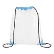 CLEAR DRAWSTRING CINCH BACKPACK 14" X 17" | https://www.bestnamebadges.com