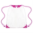 Large Transparent Drawstring Backpack 14" X 17" | https://www.bestnamebadges.com