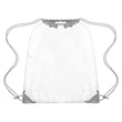 Large Transparent Drawstring Backpack 14" X 17" | https://www.bestnamebadges.com