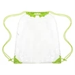 Large Transparent Drawstring Backpack 14" X 17" | https://www.bestnamebadges.com