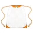 Large Transparent Drawstring Backpack 14" X 17" | https://www.bestnamebadges.com