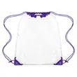 Large Transparent Drawstring Backpack 14" X 17" | https://www.bestnamebadges.com