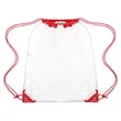 Large Transparent Drawstring Backpack 14" X 17" | https://www.bestnamebadges.com