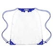 Large Transparent Drawstring Backpack 14" X 17" | https://www.bestnamebadges.com