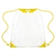 Large Transparent Drawstring Backpack 14" X 17" | https://www.bestnamebadges.com