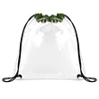 CLEAR STADIUM DRAWSTRING SPORTPACK (12" X 12") | https://www.bestnamebadges.com