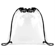 CLEAR STADIUM DRAWSTRING SPORTPACK (12" X 12") | https://www.bestnamebadges.com