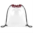 CLEAR STADIUM DRAWSTRING SPORTPACK (12" X 12") | https://www.bestnamebadges.com