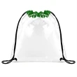 CLEAR STADIUM DRAWSTRING SPORTPACK (12" X 12") | https://www.bestnamebadges.com