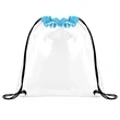 CLEAR STADIUM DRAWSTRING SPORTPACK (12" X 12") | https://www.bestnamebadges.com