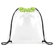 CLEAR STADIUM DRAWSTRING SPORTPACK (12" X 12") | https://www.bestnamebadges.com