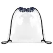 CLEAR STADIUM DRAWSTRING SPORTPACK (12" X 12") | https://www.bestnamebadges.com