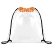CLEAR STADIUM DRAWSTRING SPORTPACK (12" X 12") | https://www.bestnamebadges.com