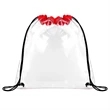 CLEAR STADIUM DRAWSTRING SPORTPACK (12" X 12") | https://www.bestnamebadges.com