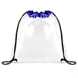 CLEAR STADIUM DRAWSTRING SPORTPACK (12" X 12") | https://www.bestnamebadges.com