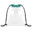 CLEAR STADIUM DRAWSTRING SPORTPACK (12" X 12") | https://www.bestnamebadges.com