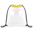 CLEAR STADIUM DRAWSTRING SPORTPACK (12" X 12") | https://www.bestnamebadges.com